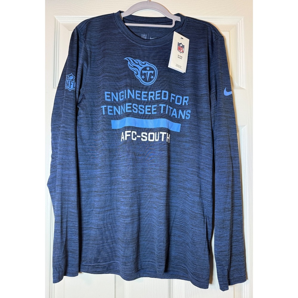 NFL Dri-Fit LS Men's S Tennessee Titans AFC South Shirt NWT